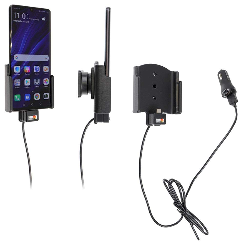 Brodit Gerätehalter 721121 | Made IN Sweden | mit Ladefunktion für Smartphones - Huawei P30 Pro