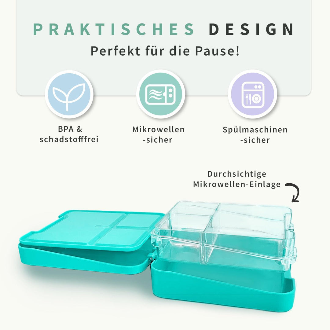 gutmarkiert - Personalisierte Brotdose mit Name - Mikrowellen- und spülmaschinenfest. ideal für Kind