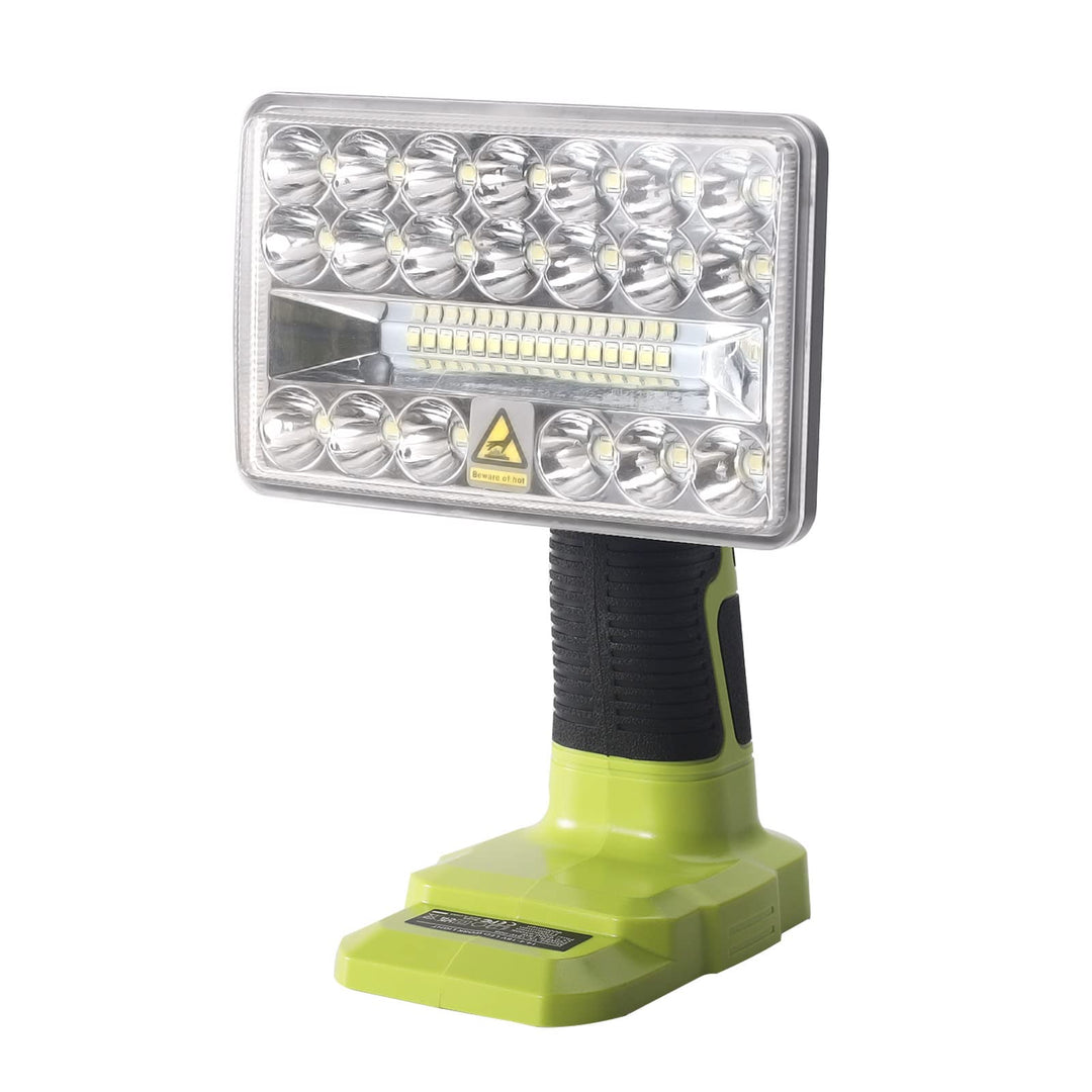 YEX-BUR 2000LM kabellose LED-Arbeitslichttaschenlampen Powered by Ryobi 18-Volt ONE + Lithium-Ionen-