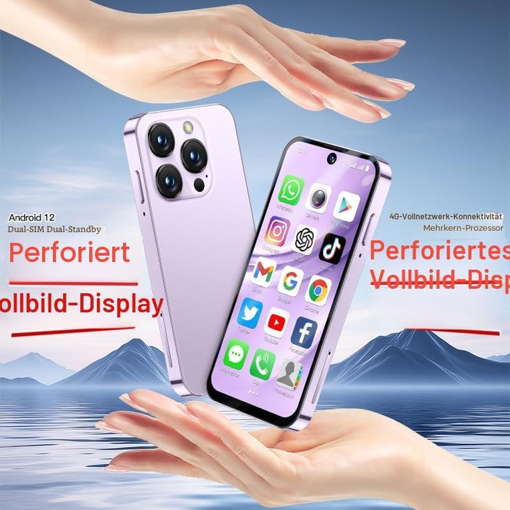 cofcvgs 4G Mini-Smartphone (entsperrt), ideale Wahl für Kinder und Studenten, kleines 3,9-Zoll High-