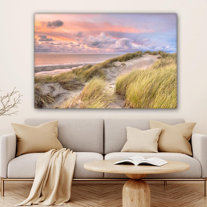 MuchoWow© Bild auf Leinwand Gross 120x80 cm XXL Gemälde Leinwandbild Dekoration Wohnzimmer Bilder Wa