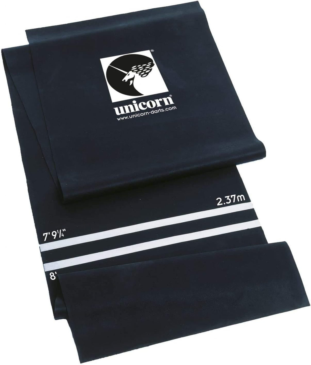 Unicorn Professional Dart Mat, Heavy Duty Gummi Dartmatte, schwarz