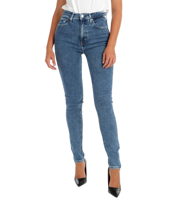 Calvin Klein Damen High Rise Skinny Jeans 24W / 30L Denim Medium, 24W / 30L Denim Medium