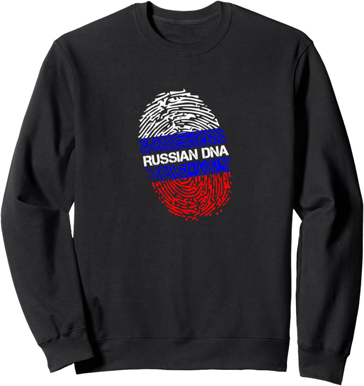 Russland Flagge Fingerabdruck Russian DNA Russisch UdSSR Fun Sweatshirt