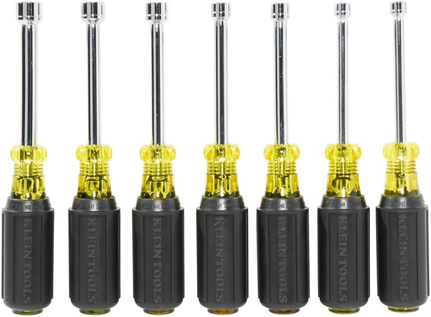 Klein Tools 65160 Steckschlüsselsatz, Gelb mit schwarzem Griff