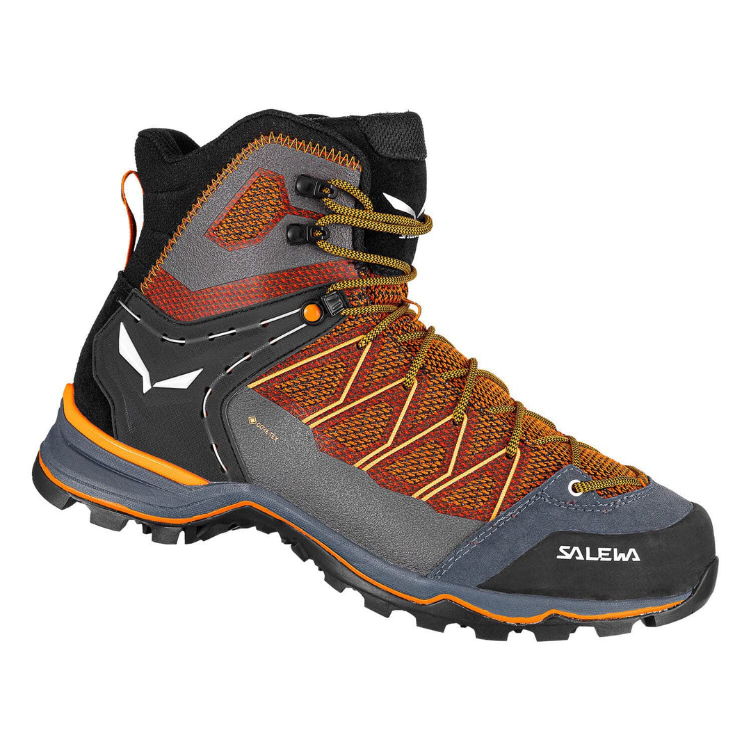 Salewa Herren Ms MTN Trainer Lite Mid GTX Trekking-& Wanderstiefel 42.5 EU Black Out Carrot, 42.5 EU