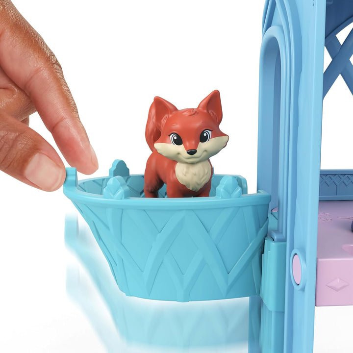 Mattel Disney Die Eiskönigin ELSA Spielset mit Kleiner Puppe bestehend aus 10 Spielbereichen, 3 Tier