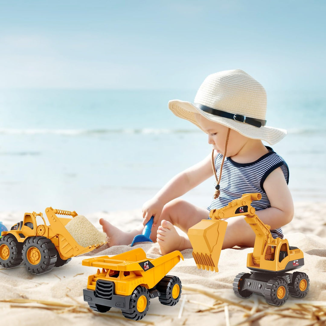 Generisch 3 Stück Bagger Spielzeug, Sandspielzeug Sandkasten Set, Sandkasten Kinderbagger Mit Kippla