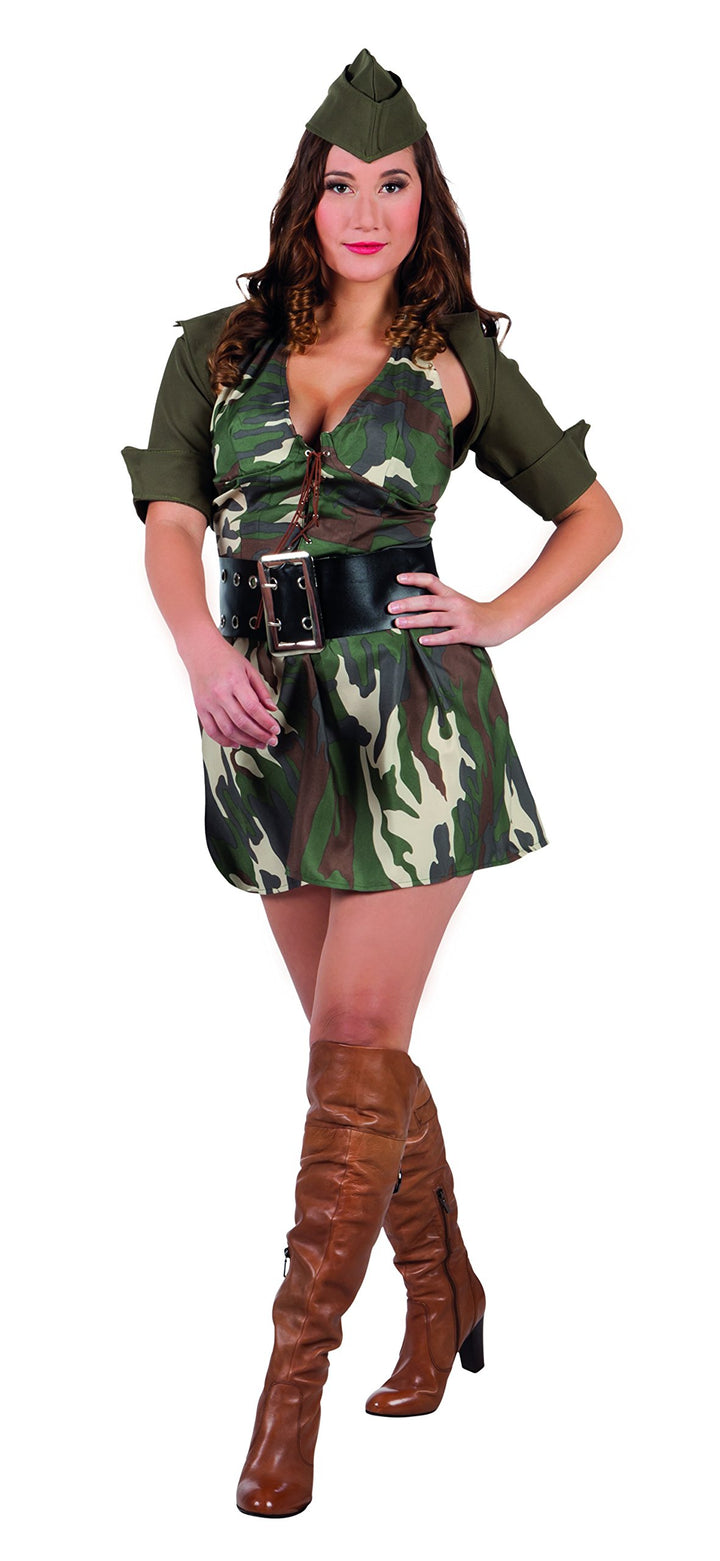 Boland 83587 - Erwachsenenkostüm Army Lady, Grösse 40 / 42 40-42, 40-42