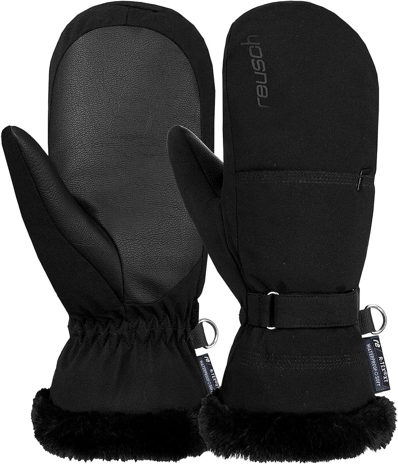 Reusch Damen Fäustlinge Luna R-tex Xt Mitten Warm, Wasserdicht, Atmungsaktiv 8 Schwarz, 8 Schwarz