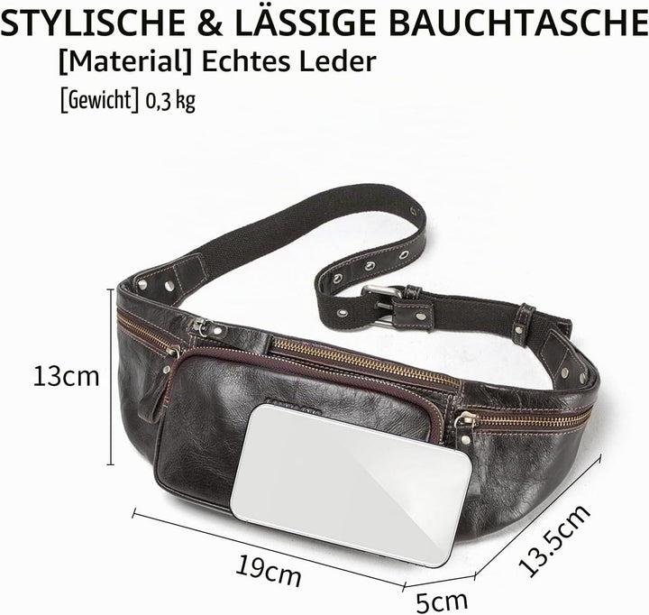 FANDARE Gürteltasche Bauchtasche Brusttasche Herren Sling Bag wasserdichte Geeignet Hüfttasche Junge