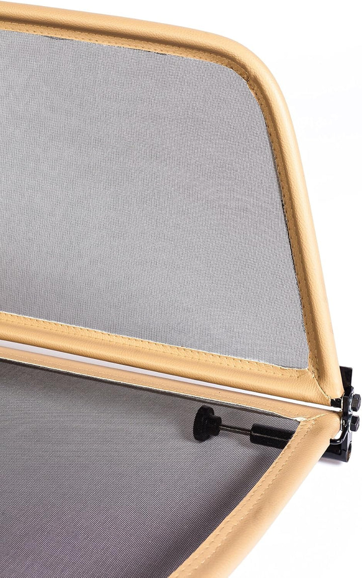 Windschott für BMW E30 (1988-1993) - Klappbar - mit Schnellverschluss - Beige | Windabweiser | Windb