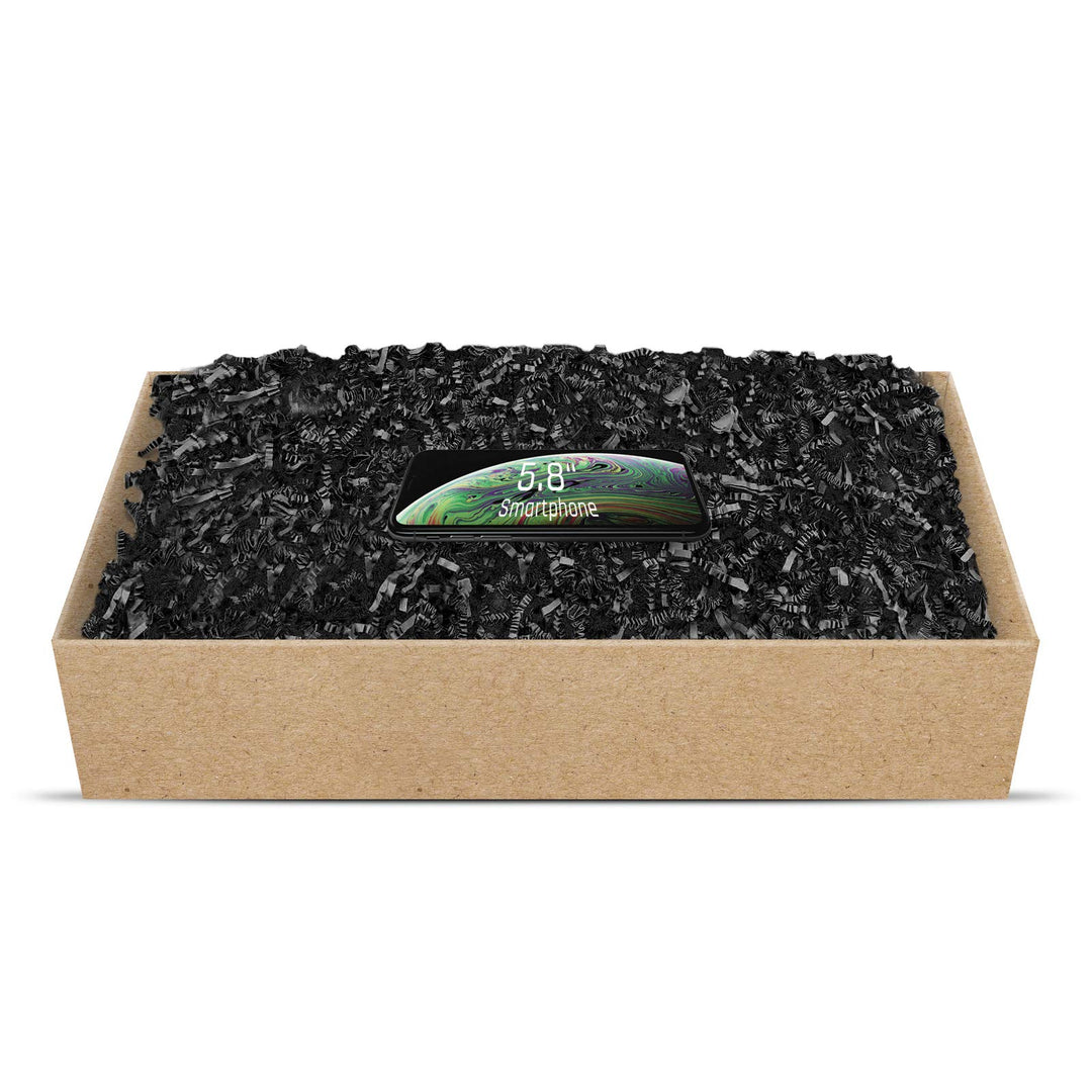 SizzlePak umweltfreundliches Papierfüllmaterial viele Farben 125g-1kg (schwarz, 500g) Schwarz 500g,