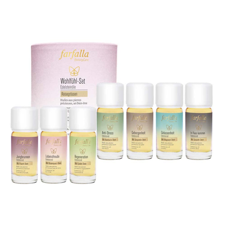 Farfalla Edelsteinöle, Wohlfühl-Set, 7x10ml