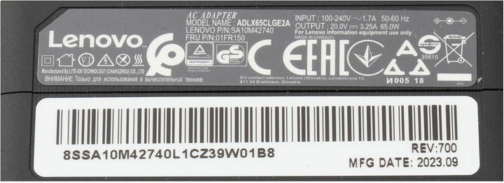 Lenovo Yoga S740-14IIL (81RS) Original Netzteil 65 Watt EU Wallplug