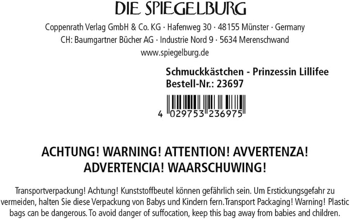 Die Spiegelburg - Glitzer-Schmuckkästchen Herz - Prinzessin Lillifee