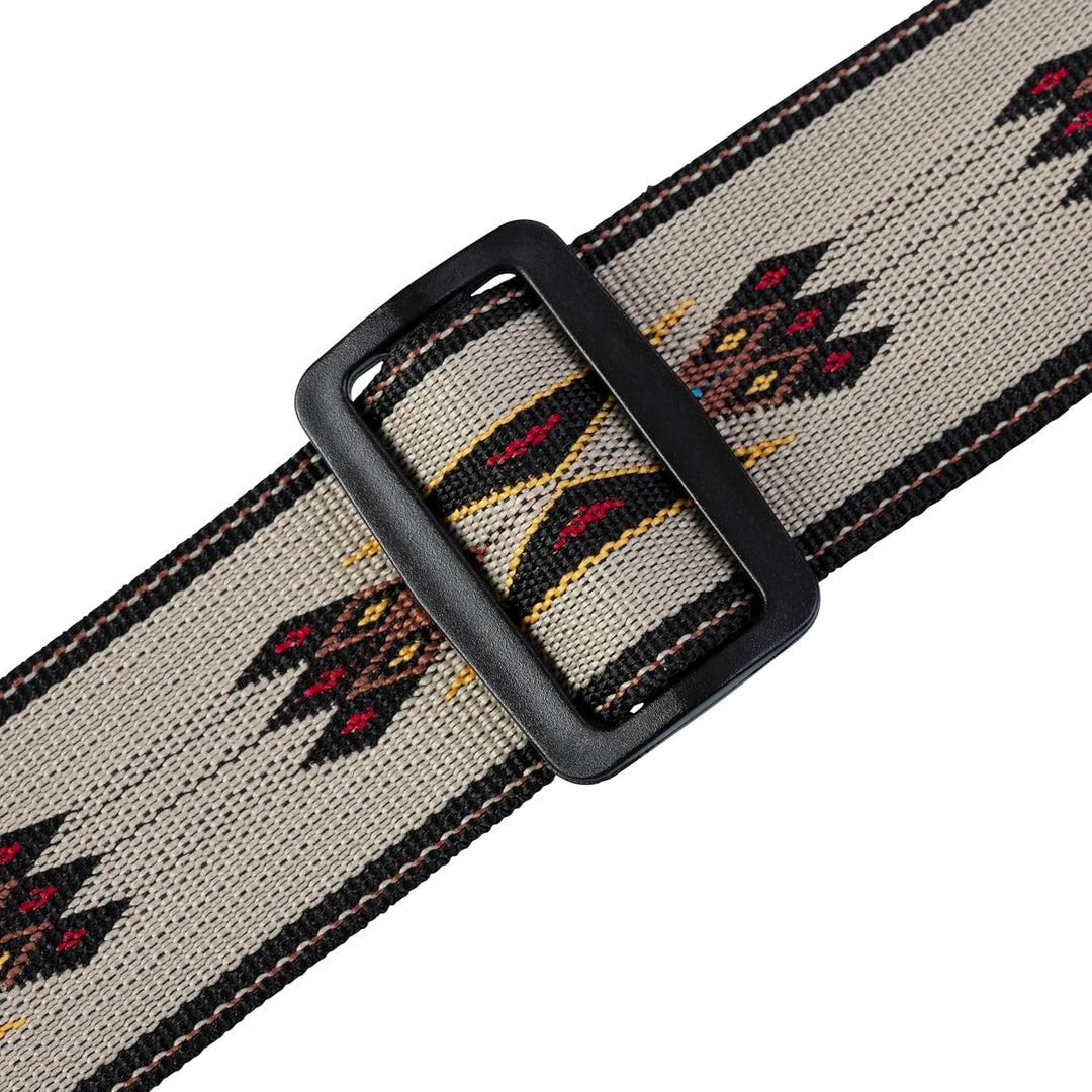 Levy's MSSN80-TAN Gitarrengurt Tan (Polypropylen, Navajo, Jacquardwebung) Bräunen, Bräunen