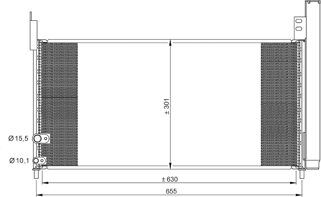 NRF 35863 Kondensator, Klimaanlage
