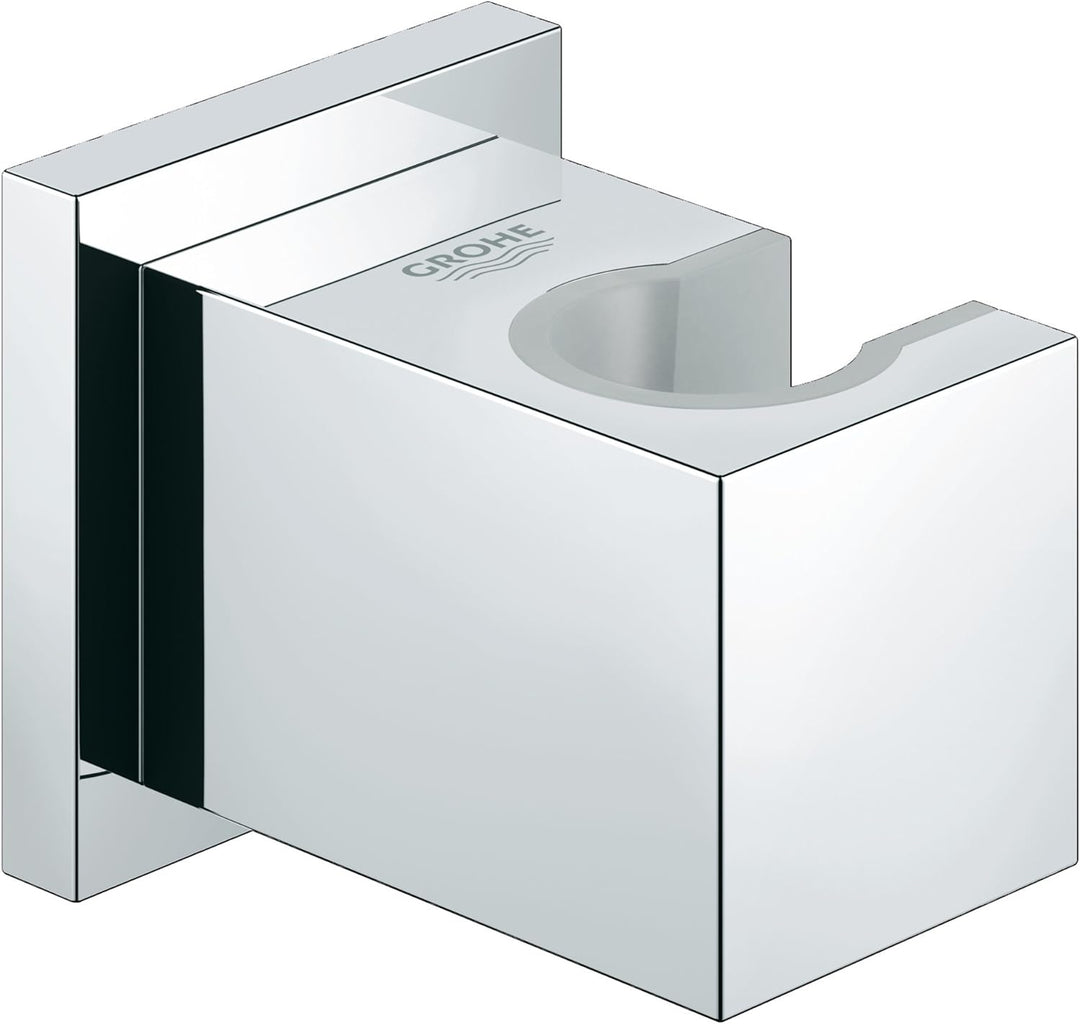 GROHE Euphoria Cube - Handbrausehalter, chrom, 27693000 & Euphoria Cube - Wandanschlussbogen (Aussen