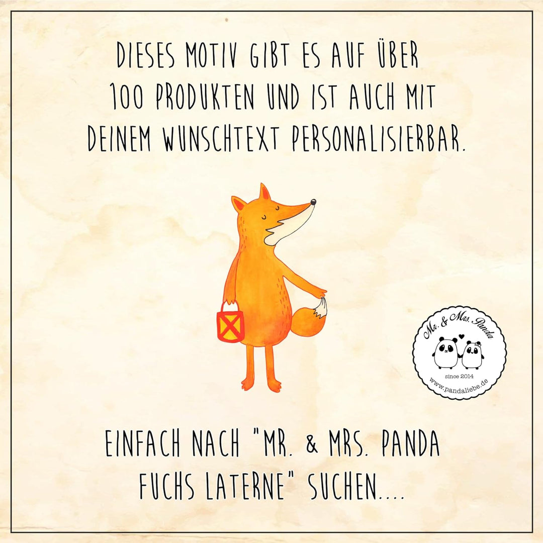 Mr. &amp; Mrs. Panda 50 x 75 cm Fussmatte Fuchs Laterne - Geschenk, Haustürmatte, selbstbewusst, Aufmunt