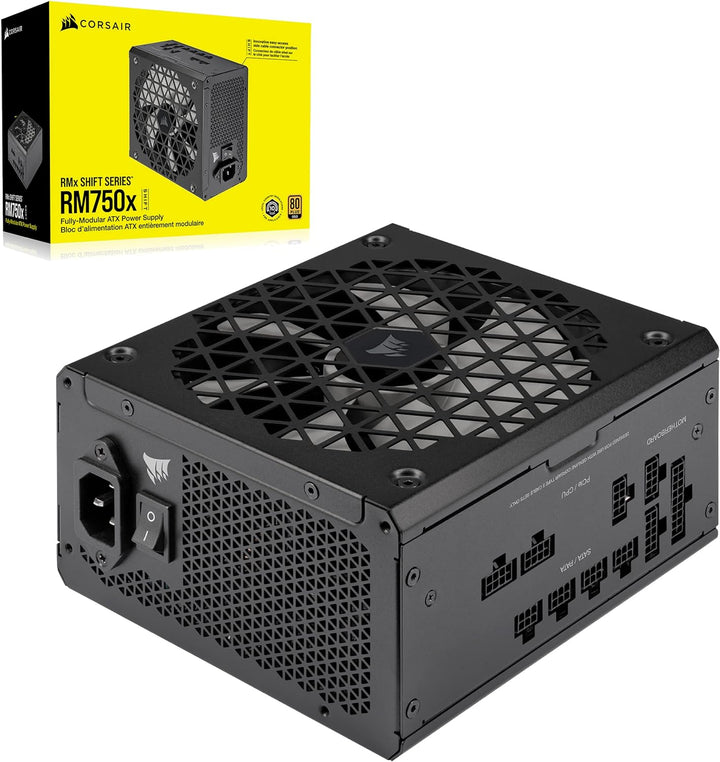 Corsair RM750x Shift Vollmodulares ATX-Netzteil - Modulare Seitenschnittstelle - ATX 3.0- & PCIe 5.0