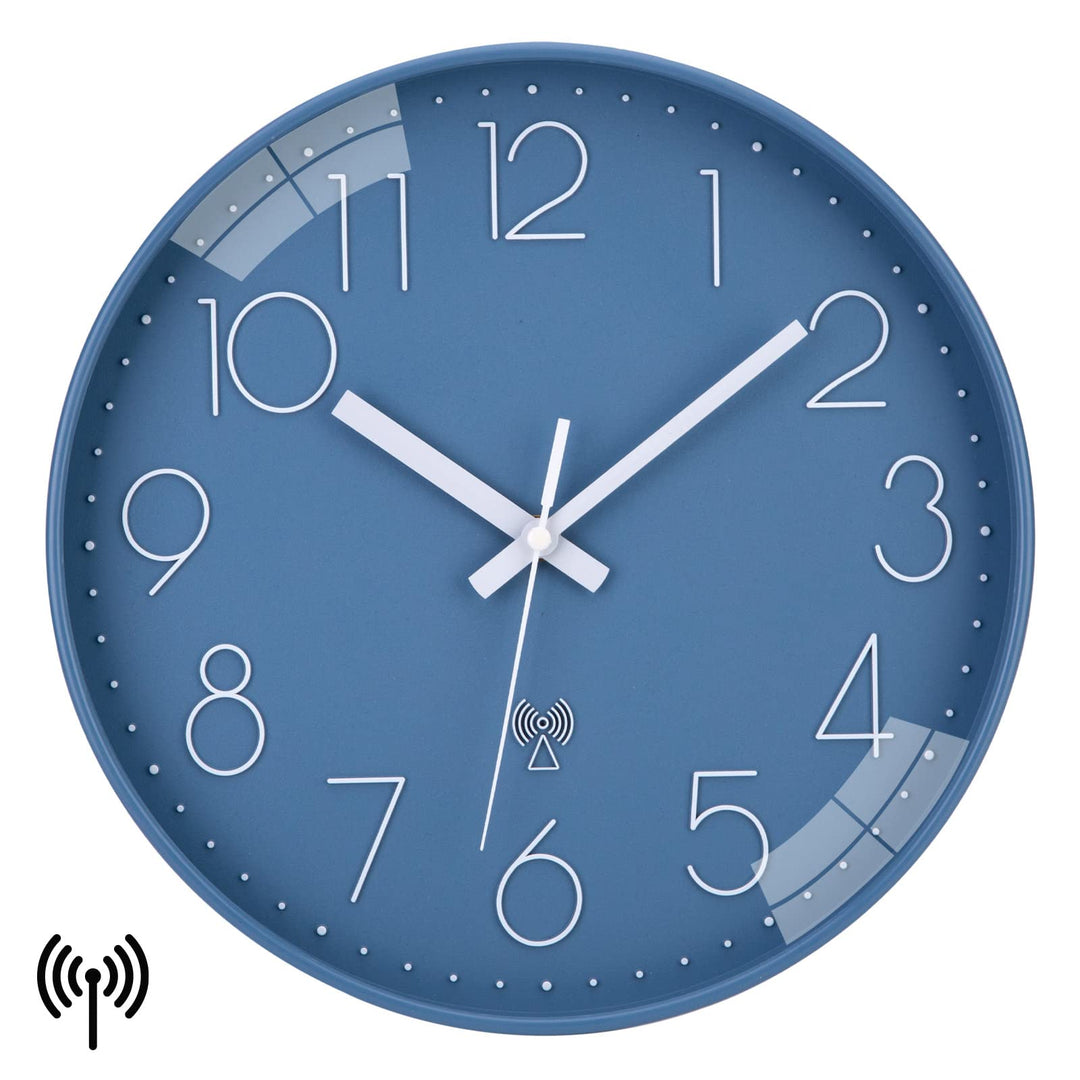 VIVILINEN Funkuhr geräuschlos Wanduhr Ohne Tickgeräusche Modern Funkwanduhr Lautlos Wanduhr Nicht Ti