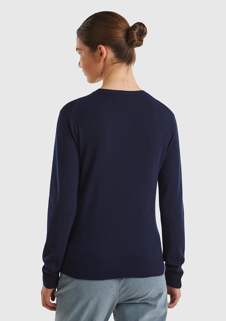 United Colors of Benetton Damen Pullover S Dunkelblau 016, S Dunkelblau 016
