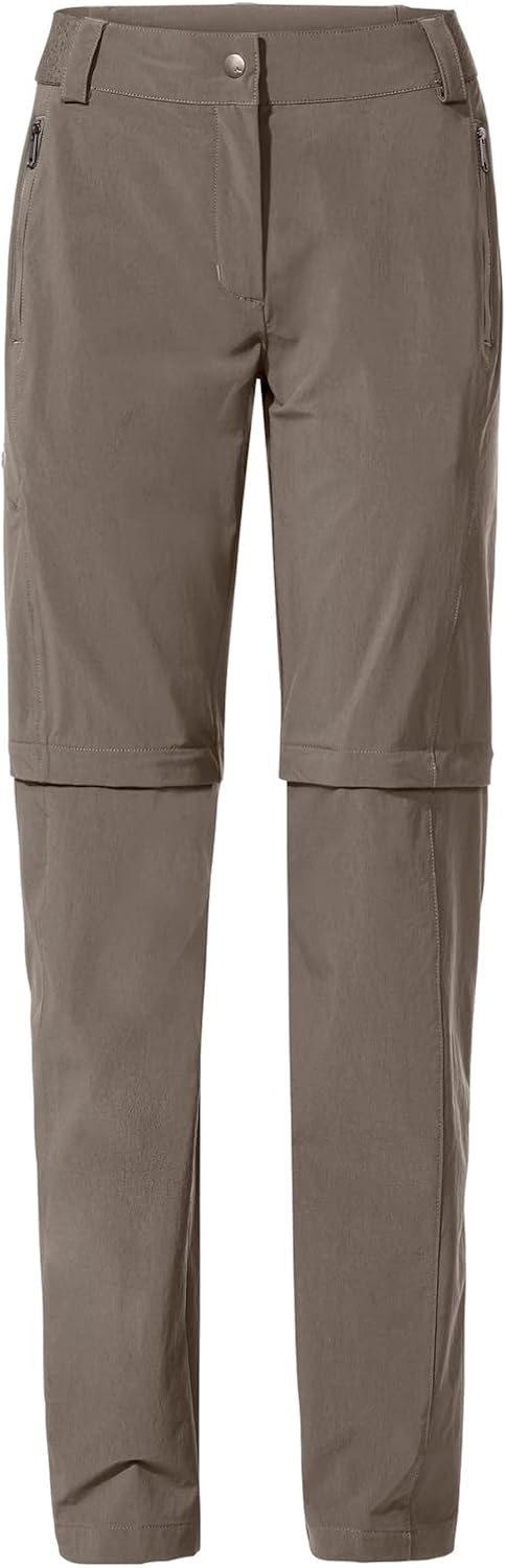 VAUDE Women's Farley Stretch Zo T-Zip Pants Ii Trousers 48 Kurz Coconut, 48 Kurz Coconut