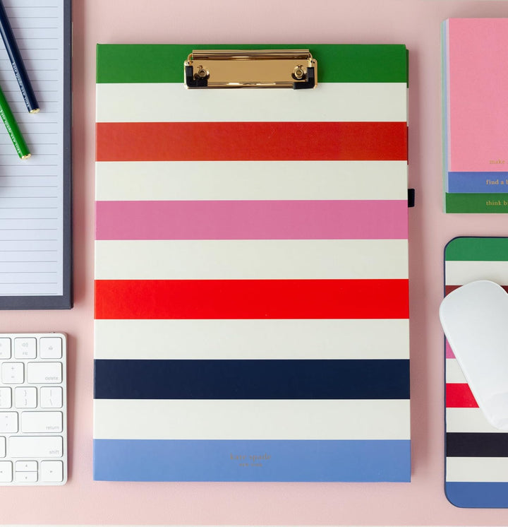 Kate Spade New York Klemmbrett-Folio mit niedrigem Profil-Clip, professionelles Padfolio inklusive l