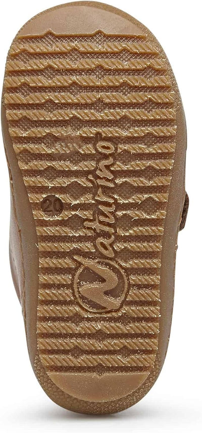 Naturino Bubble VL-Stiefeletten aus gefüttertem Nappaleder, Cognac 26