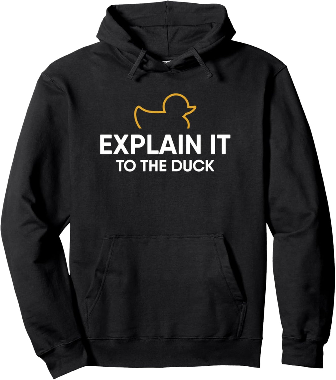 Rubber Duck Debugging Explain It To The Duck Programmierer Pullover Hoodie