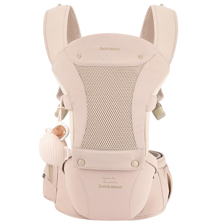 Bebear Babytrage für 0-36 Monate, 3D Air Mesh Rucksack für Neugeborene bis Kleinkinder,ergonomischer