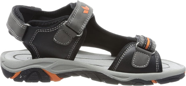 Lico Jungen Emil VSandalen 25 EU Grau Schwarz Orange, 25 EU Grau Schwarz Orange