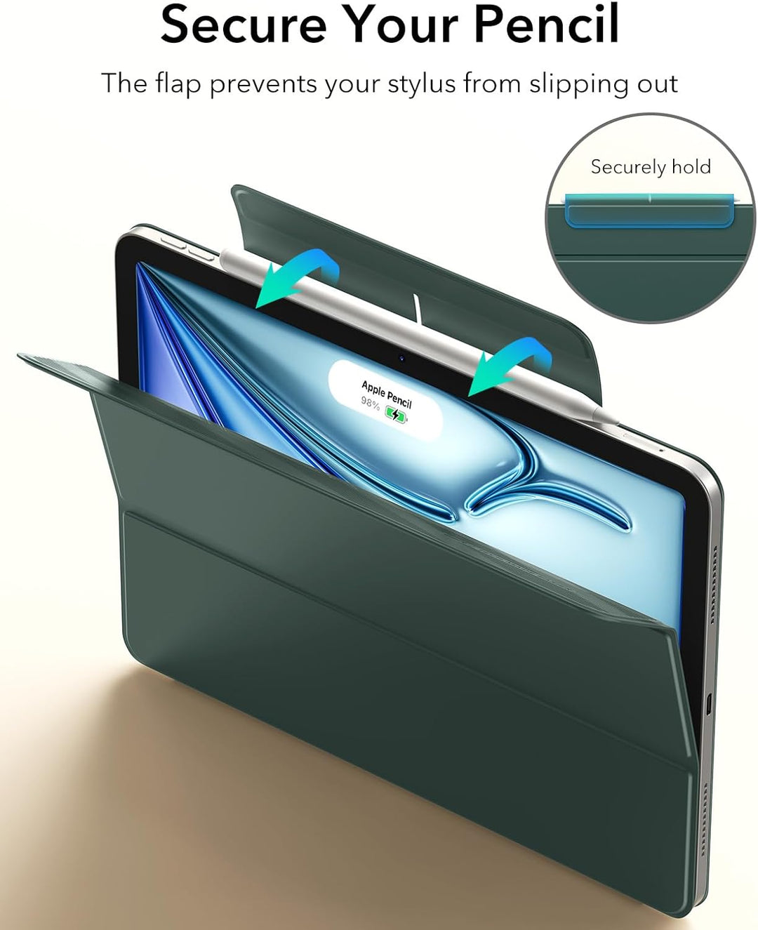 ESR für iPad Air 11 Zoll 2026 Hülle M4/M3/M2, iPad Air 5/4 Hülle (2025/2024/2022/2020) Starke Magnet