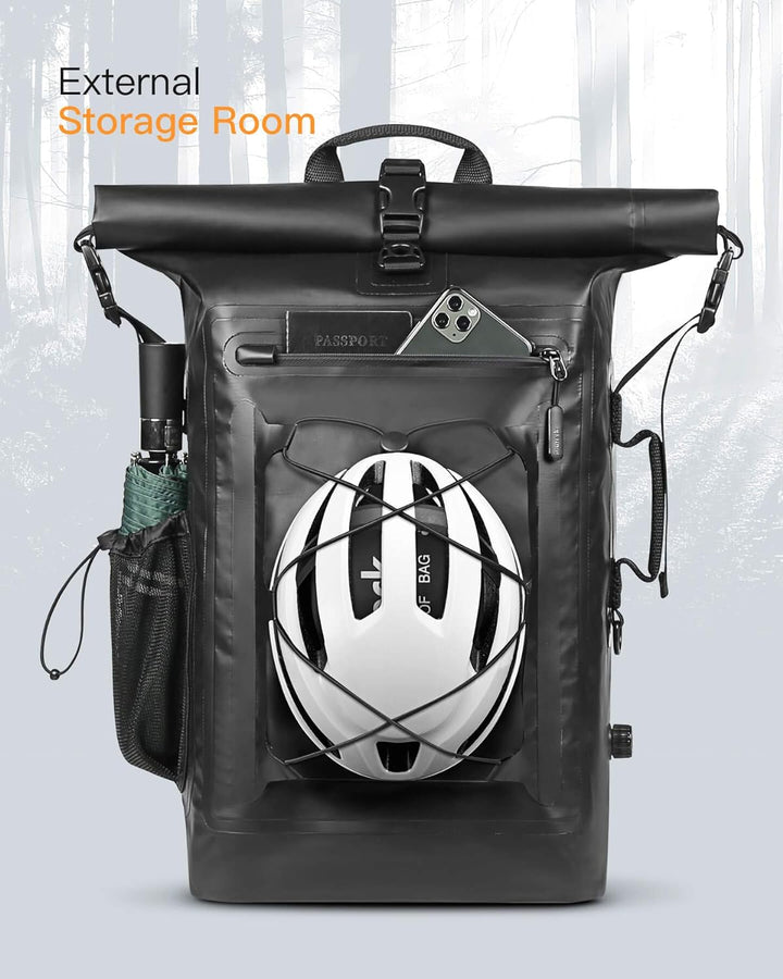 Inateck RollTop Rucksack Herren 30-35L wasserdichter multifunktionaler Organizer mit abnehmbarem Sch