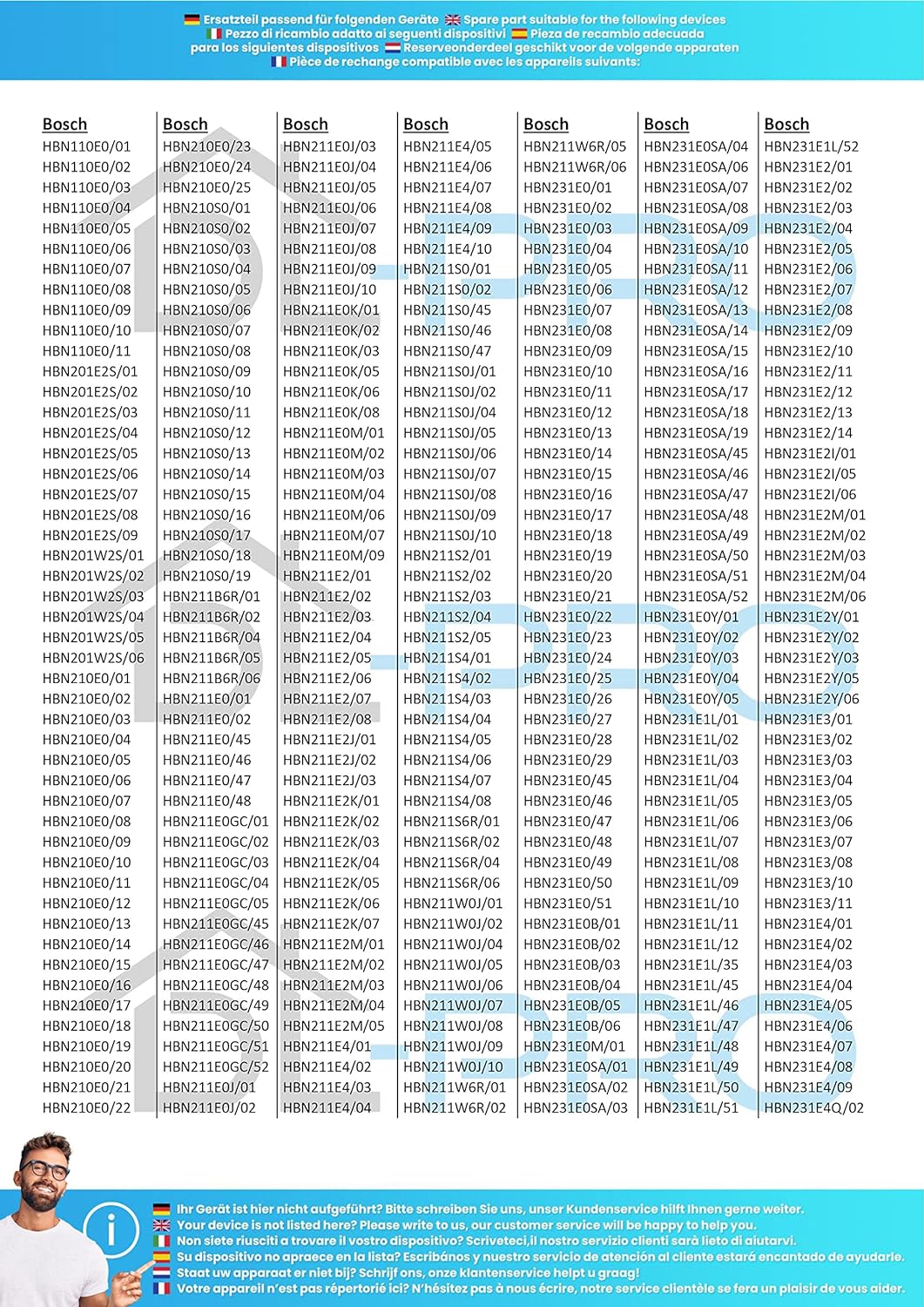 DL-pro Unterhitze Heizelement für Bosch Siemens Constructa 682466 00682466 EIKAPL 1317 60423 Heizung