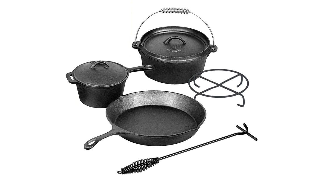 EL FUEGO Dutch Oven 5 tlg. Set AY4661 Pfanne Schmortopf Saucentopf