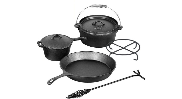 EL FUEGO Dutch Oven 5 tlg. Set AY4661 Pfanne Schmortopf Saucentopf