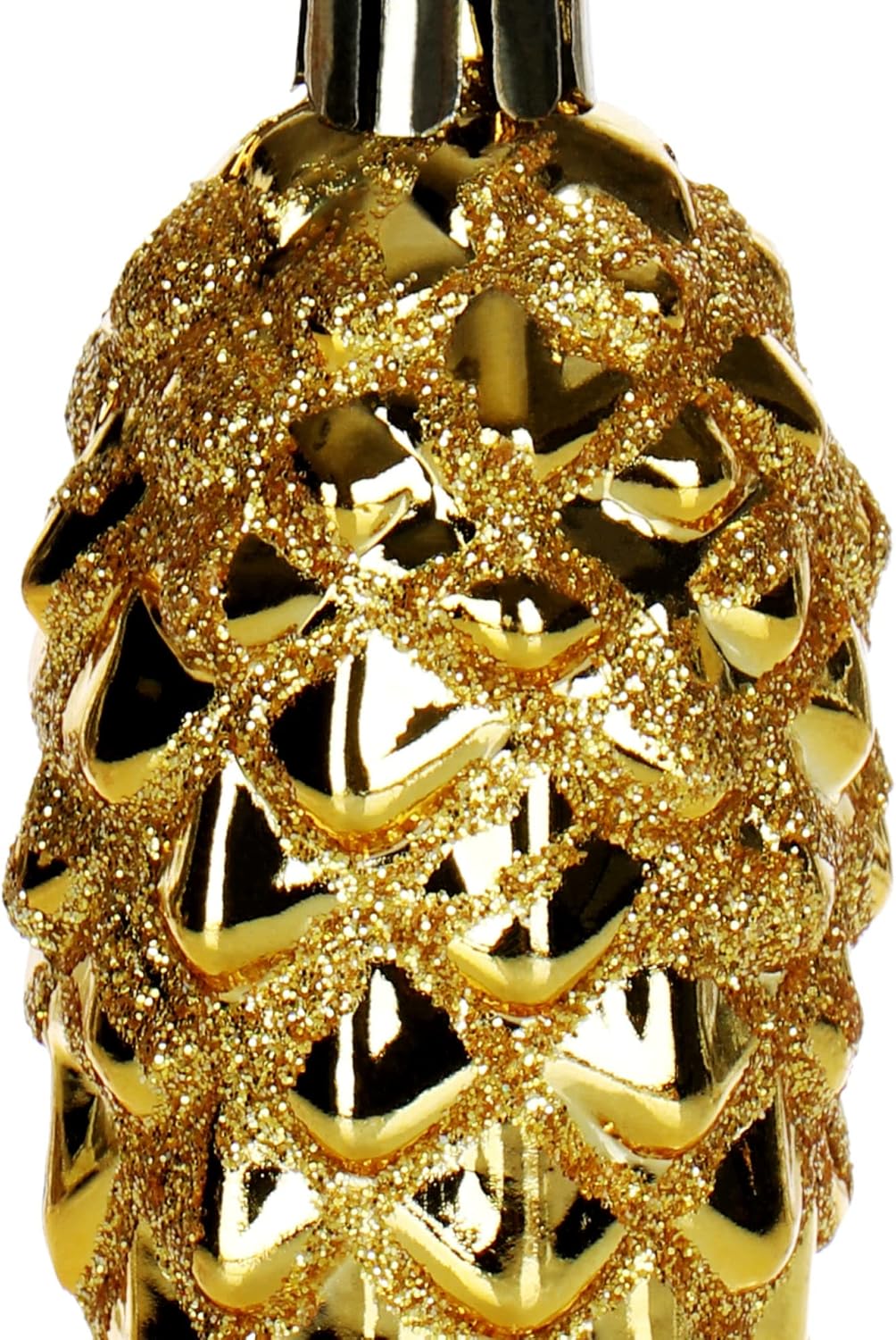 com-four® 12x Christbaumanhänger Zapfen - Tannenbaumzapfen für den Weihnachtsbaum - Christbaumschmuc