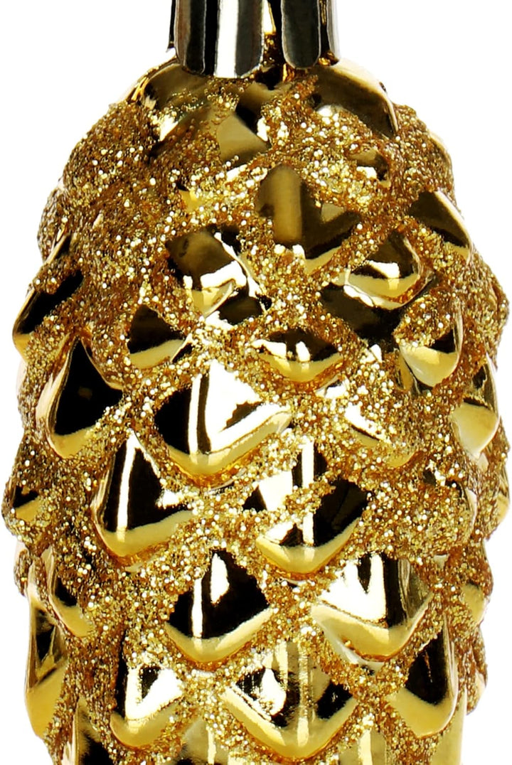 com-four® 12x Christbaumanhänger Zapfen - Tannenbaumzapfen für den Weihnachtsbaum - Christbaumschmuc