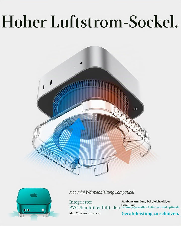 Spigen Classic C1 Hülle mit eingebautem Luftfilter Ständer Entwickelt für Mac mini M4 / M4 Pro Chip