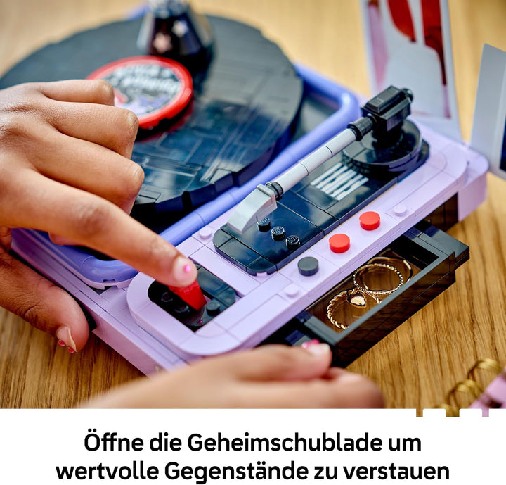 LEGO Editions Olivia Rodrigos Konzertmond - Spielzeug Plattenspieler, Schallplatte &amp; Minifigur - Mus