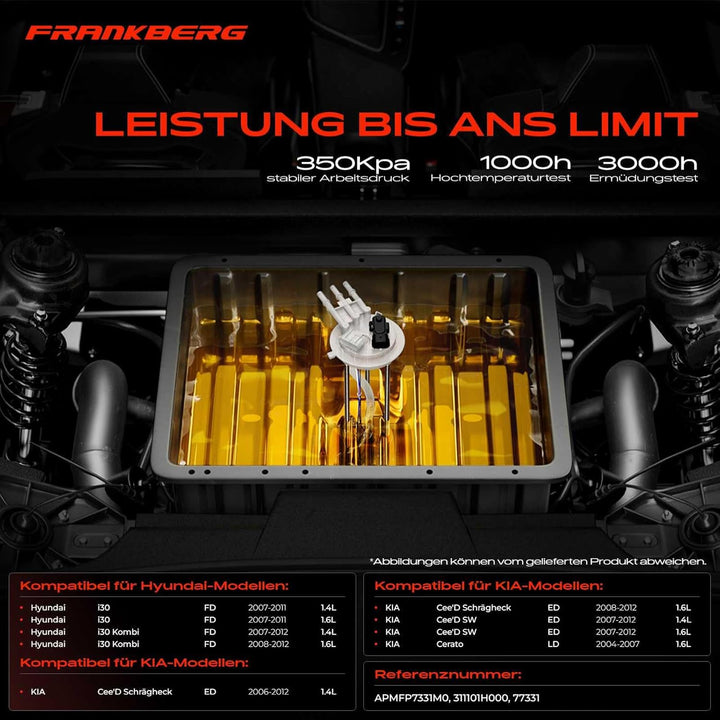 Kraftstoffpumpe Benzinpumpe für i30 FD Cee'D SW ED Cerato LD 1.4L 1.6L Benzin 2004-2012 311101H000