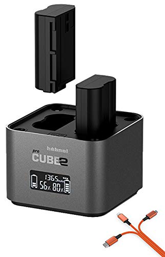 Hähnel ProCube 2 Doppel-Ladegerät für Canon LP-E6, LP-E6n, LP-E6NH / LP-E8 / LP-E17, für Canon