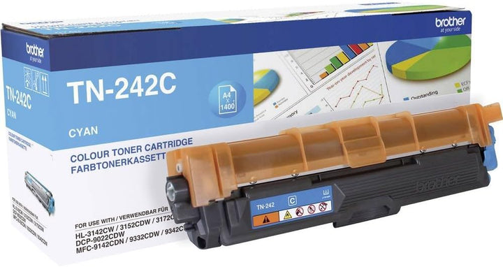 Brother TN242C Original Tonerkassette TN-242C cyan (für Brother HL-3142CW, HL-3152CDW, HL-3172CDW, D