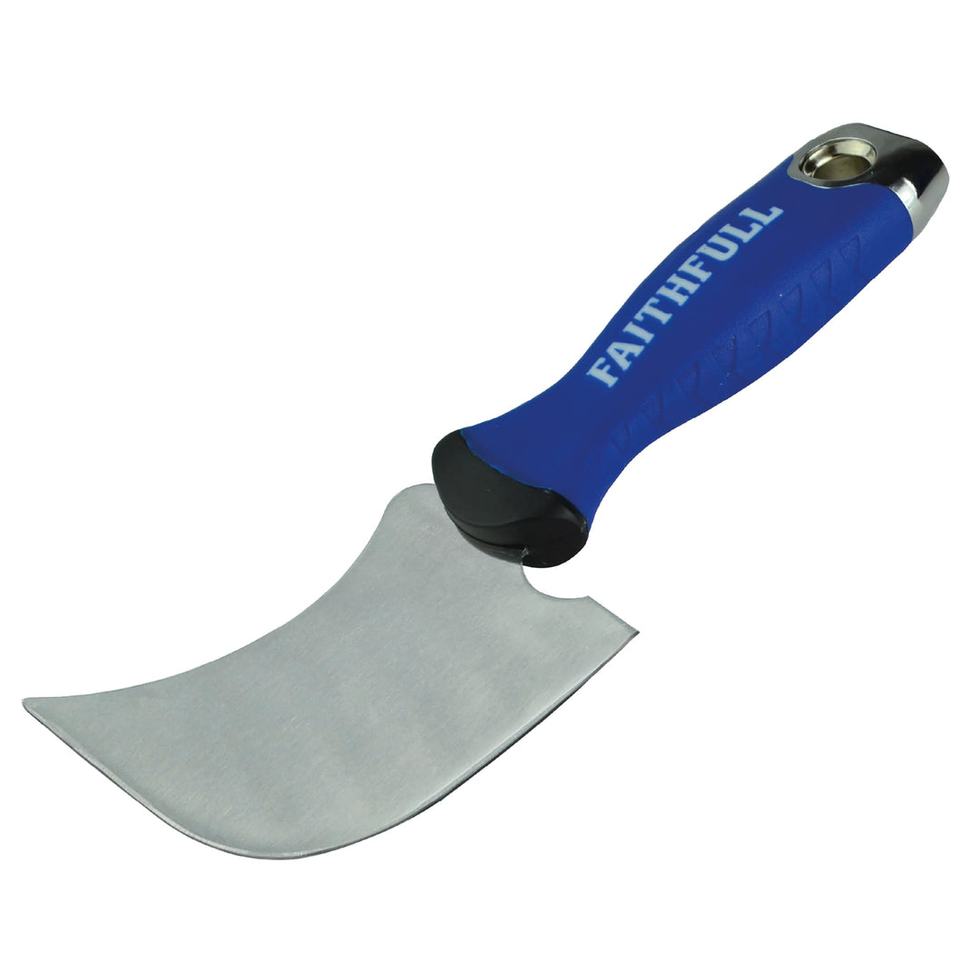 Faithfull SGWINDME Profi Fenstermesser Quarter Moon, Blau