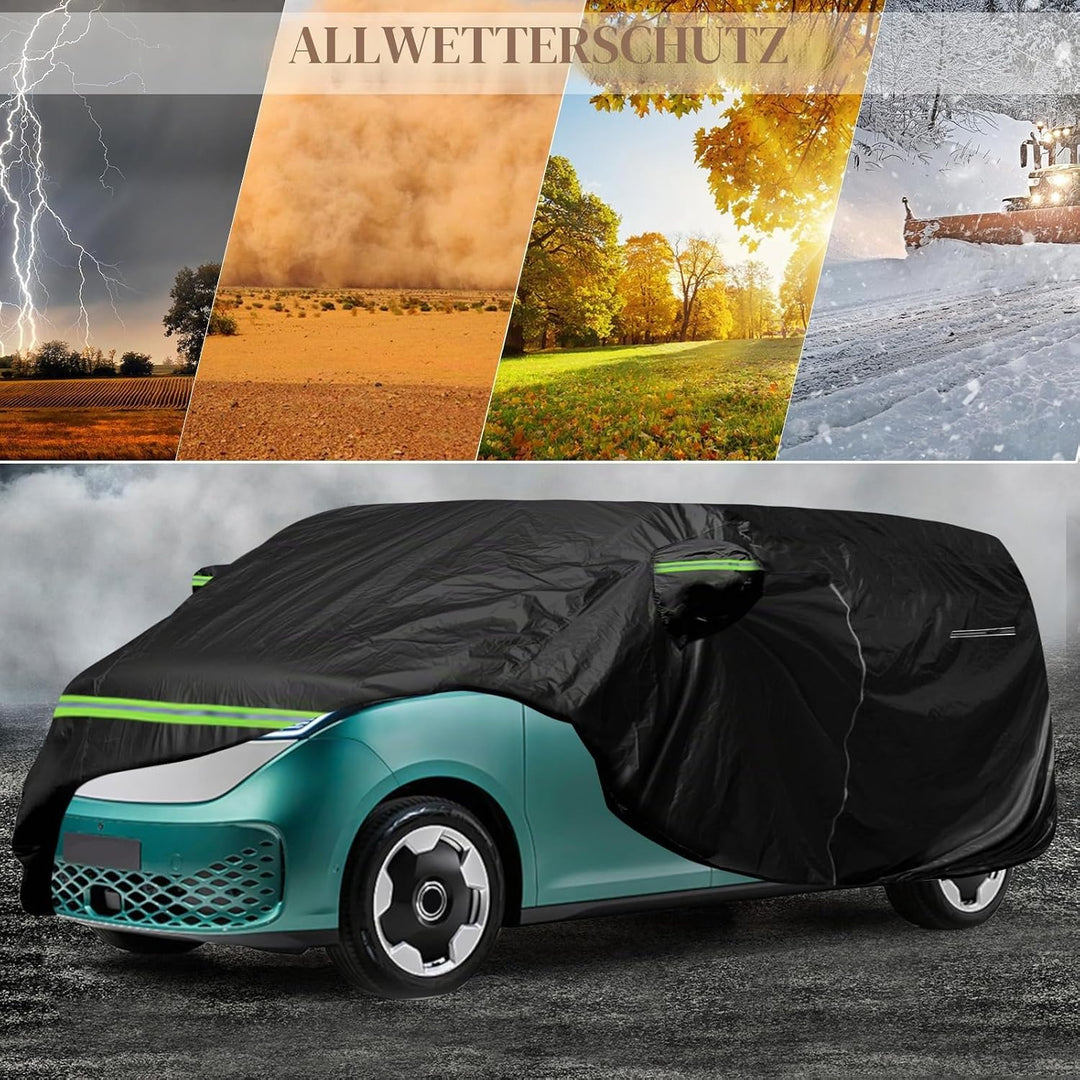 Autoabdeckung Wasserdicht Atmungsaktiv Passend für VW ID. Buzz, ID. Buzz Cargo, Vollgarage Autoplane