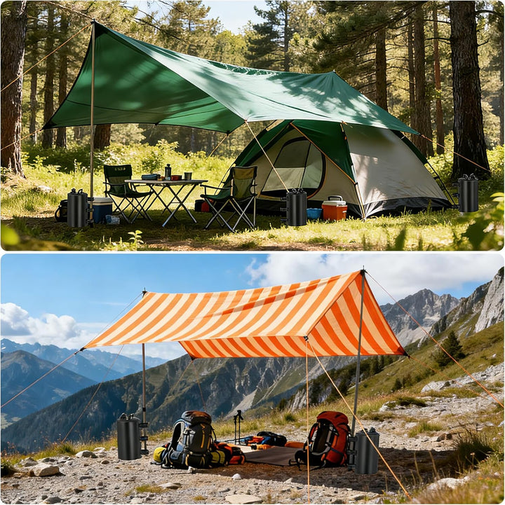 MRWiZMS Pavillon 4er Set Standfuss Sandsäcke Pavillonstandfüsse, mit Wasser befüllbar,Gewichte für P