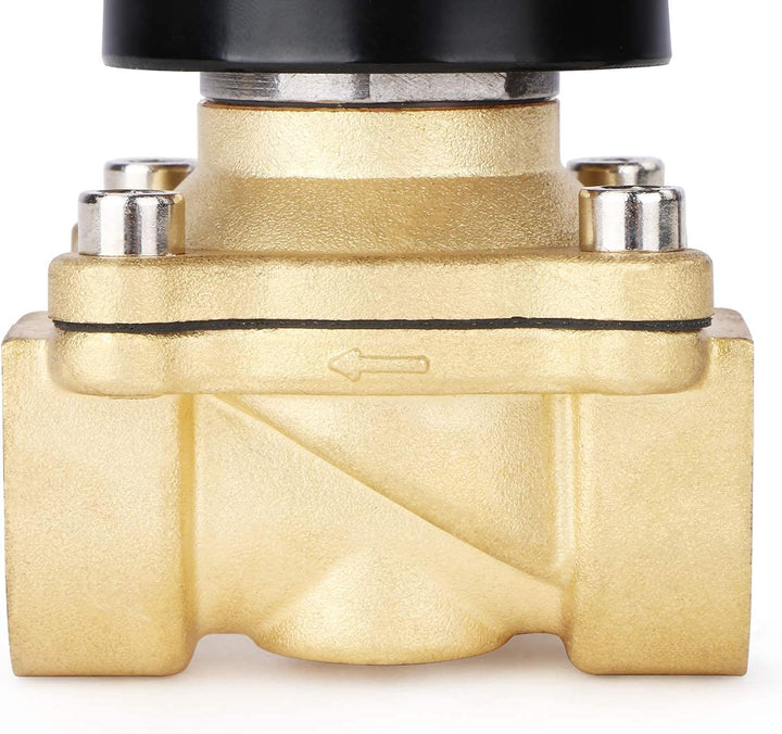 U.S. Solid 3/4" G 12 V DC Messing Magnetventil Direktgesteuert für Wasser Luft Gas Öl NC Brass Solen