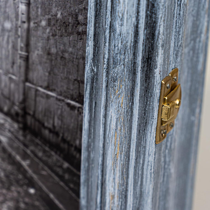 Schlüsselkasten aus Holz Hängeschrank mit Schlüsselbrett Wandorganizer für Schlüsselaufbewahrung Sch